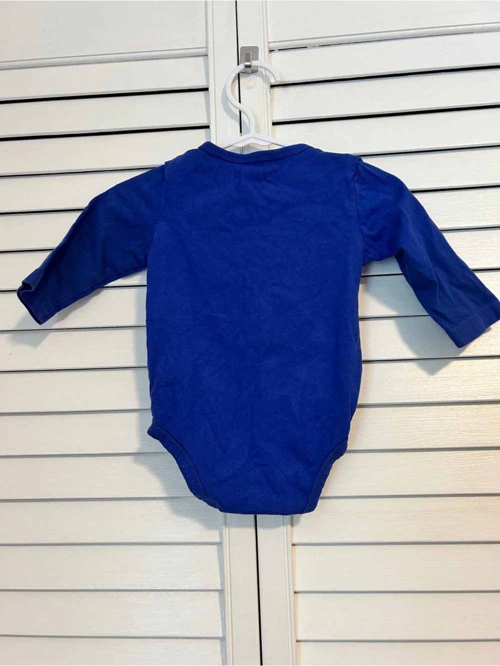 Me & Henry Royal Blue Long Sleeve Baby Onesie 3-6 Months